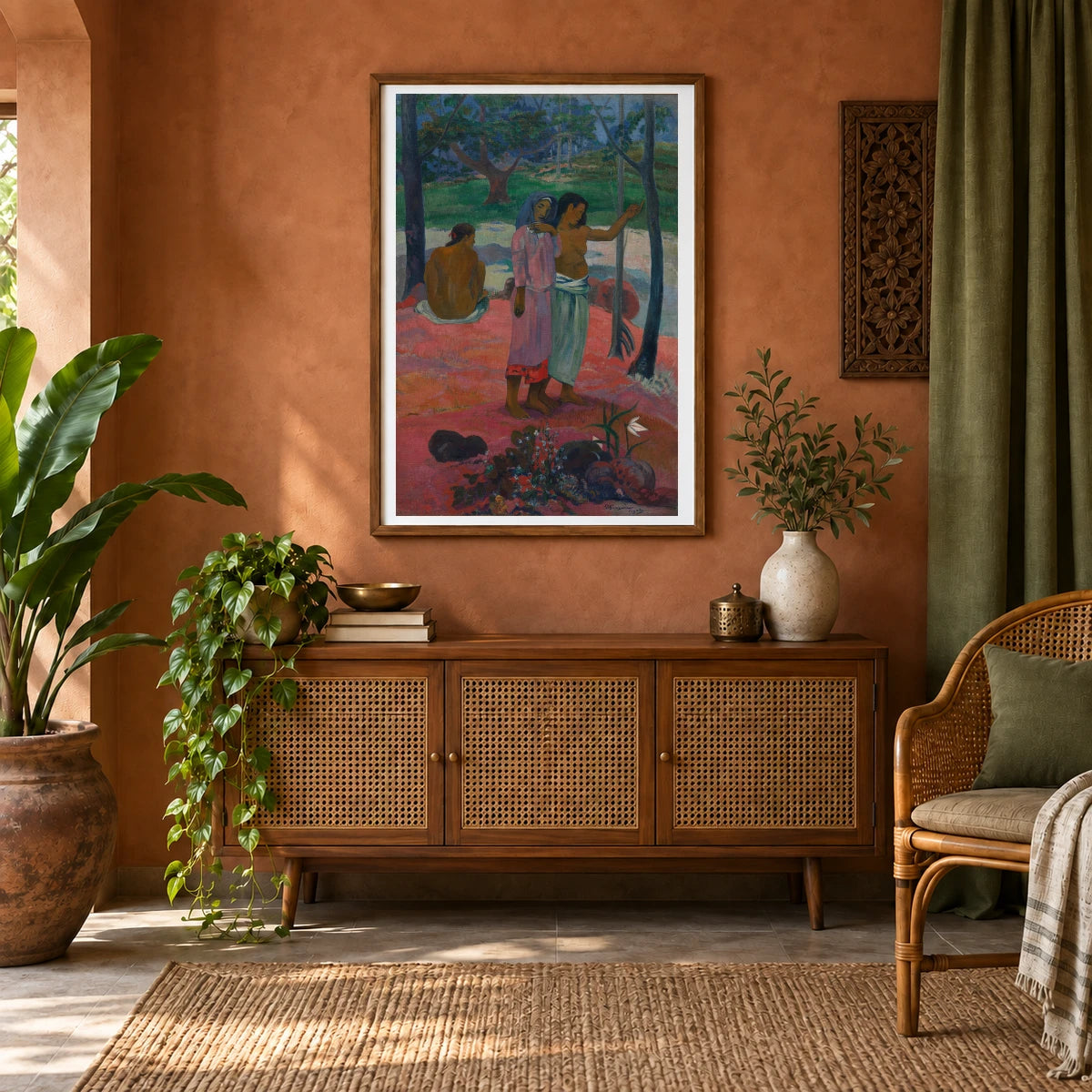 The Call (1902) — Paul Gauguin shown in a styled interior