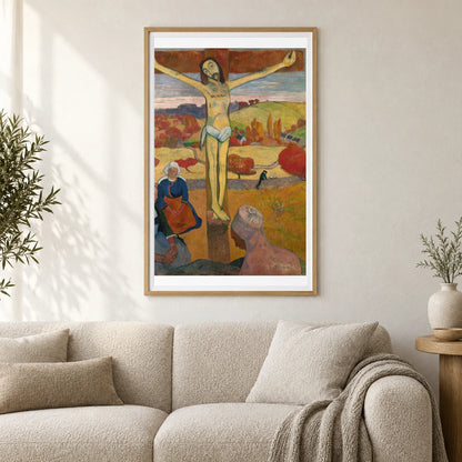 The Yellow Christ — Paul Gauguin shown in a styled interior