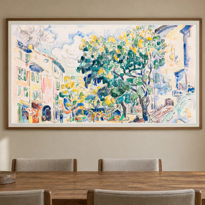 Antibes (ca. 1918) Paul Signac — Neo-Impressionism shown in a styled interior
