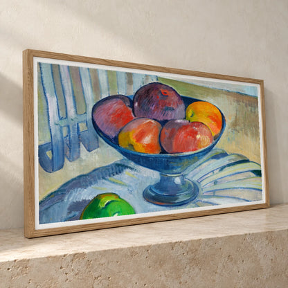 Fruit Dish On A Garden Chair (ca. 1890) By Paul Gauguin — Neo-Impressionism neo-impressionism print by SaamCrafts