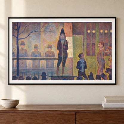 Georges Seurat S Circus Sideshow — Neo-Impressionism shown in a styled interior