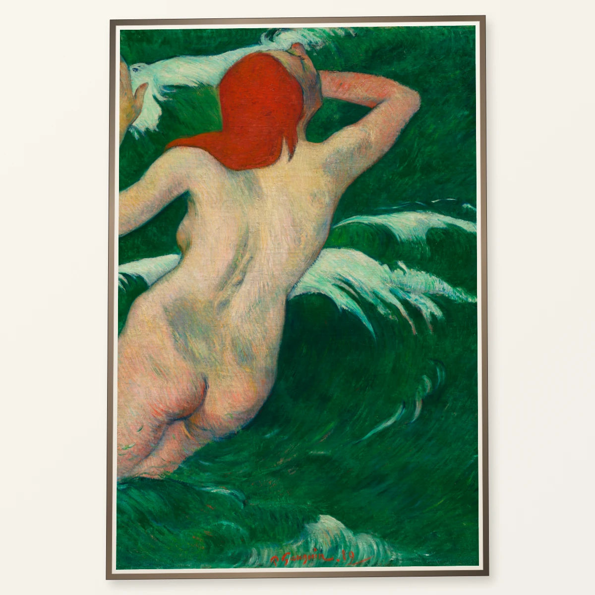 In The Waves (dans Les Vagues) (1889) By Paul Gauguin — Neo-Impressionism neo-impressionism print by SaamCrafts