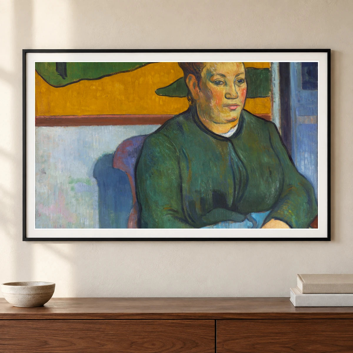Paul Gauguin S Madame Roulin — Neo-Impressionism shown in a styled interior