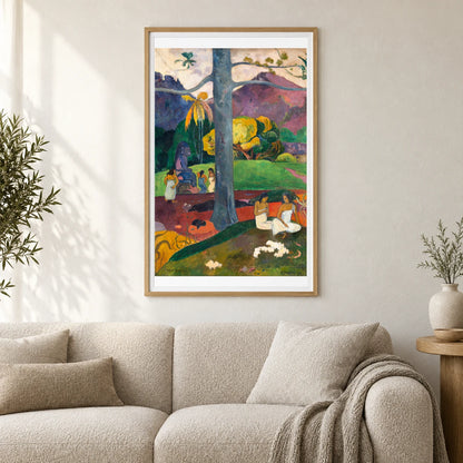 Paul Gauguin S Mata Mua (once Upon A Time) — Neo-Impressionism shown in a styled interior