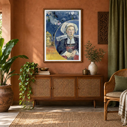 Paul Gauguin S The Beautiful Angel — Neo-Impressionism shown in a styled interior