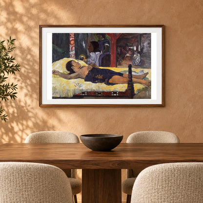 Paul Gauguin S The Birth Of Christ (te Tamari No Atua) — Neo-Impressionism shown in a styled interior