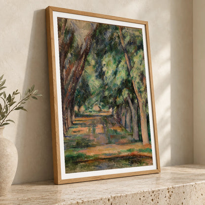 The Allée Of Chestnut Trees At The Jas De Bouffan (l Allée Des Marronniers Au Jas De Bouffan) By Paul Cézanne — Neo-Impressionism neo-impressionism print by SaamCrafts