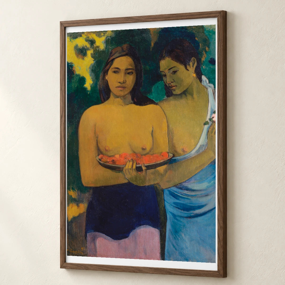 Two Tahitian Women (1899) By Paul Gauguin — Neo-Impressionism neo-impressionism print by SaamCrafts