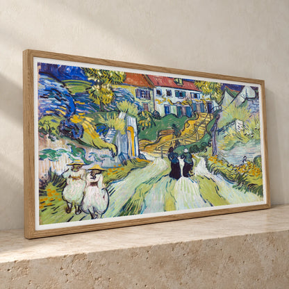 Vincent Van Gogh S Stairway At Auvers — Neo-Impressionism neo-impressionism print by SaamCrafts