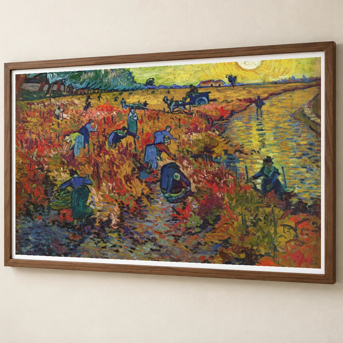 Vincent Van Gogh S The Red Vineyard — Neo-Impressionism neo-impressionism print by SaamCrafts