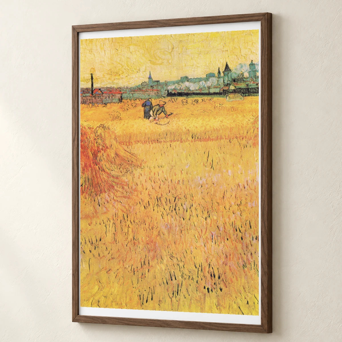 Vincent Van Gogh S Wheat Field With View Of Arles — Neo-Impressionism neo-impressionism print by SaamCrafts