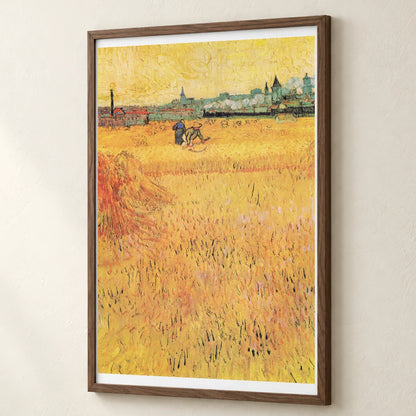 Vincent Van Gogh S Wheat Field With View Of Arles — Neo-Impressionism neo-impressionism print by SaamCrafts