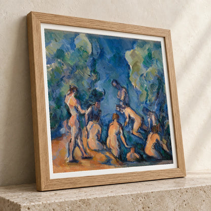 Bathers (baigneurs) By Paul Cézanne — Neo-Impressionism neo-impressionism print by SaamCrafts