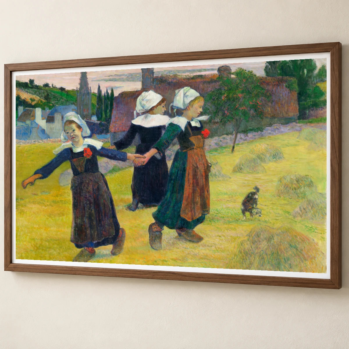 Breton Girls Dancing, Pont Aven (1888) By Paul Gauguin — Neo-Impressionism neo-impressionism print by SaamCrafts