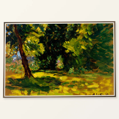 Bushes, 1919, By Alfred William Finch — Neo-Impressionism neo-impressionism print by SaamCrafts