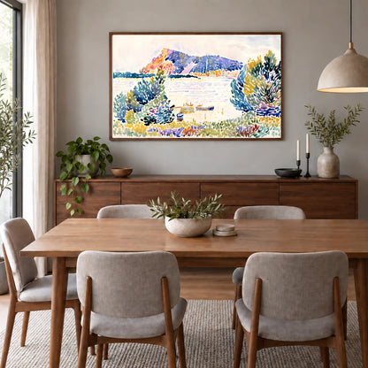 Cap Nègre (1909) Henri Edmond Cross — Neo-Impressionism shown in a styled interior