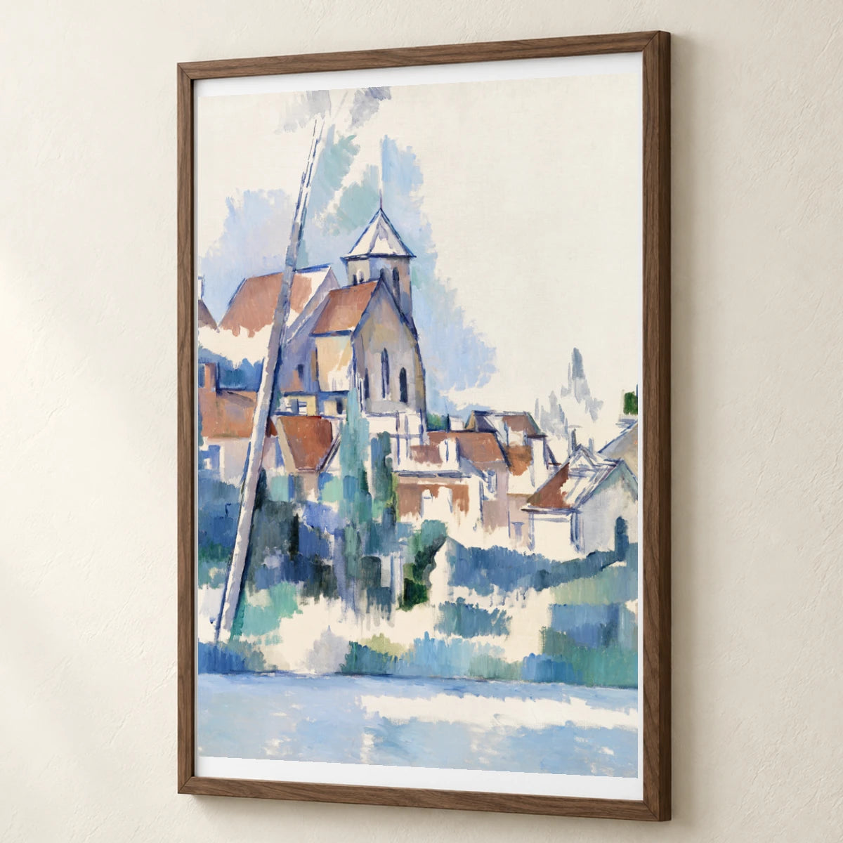 Church At Montigny Sur Loing (l Église De Montigny Sur Loing) (1898) By Paul Cézanne — Neo-Impressionism neo-impressionism print by SaamCrafts
