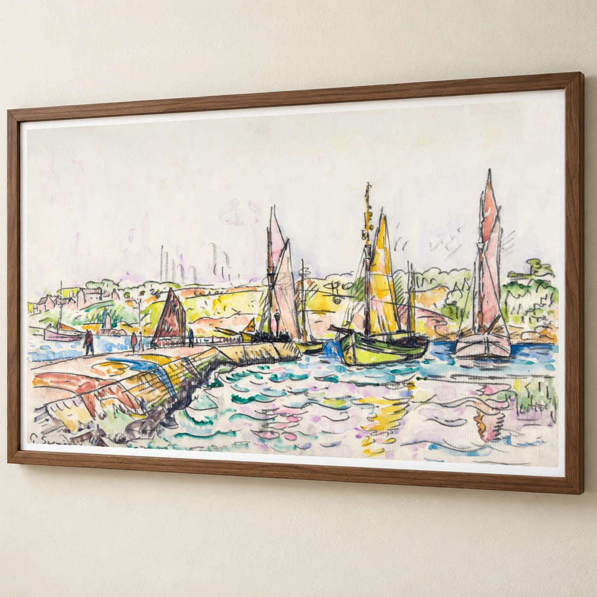 Concarneau (ca.1925) Paul Signac — Neo-Impressionism neo-impressionism print by SaamCrafts