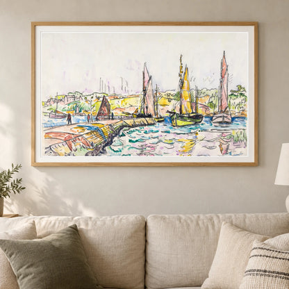 Concarneau (ca.1925) Paul Signac — Neo-Impressionism shown in a styled interior