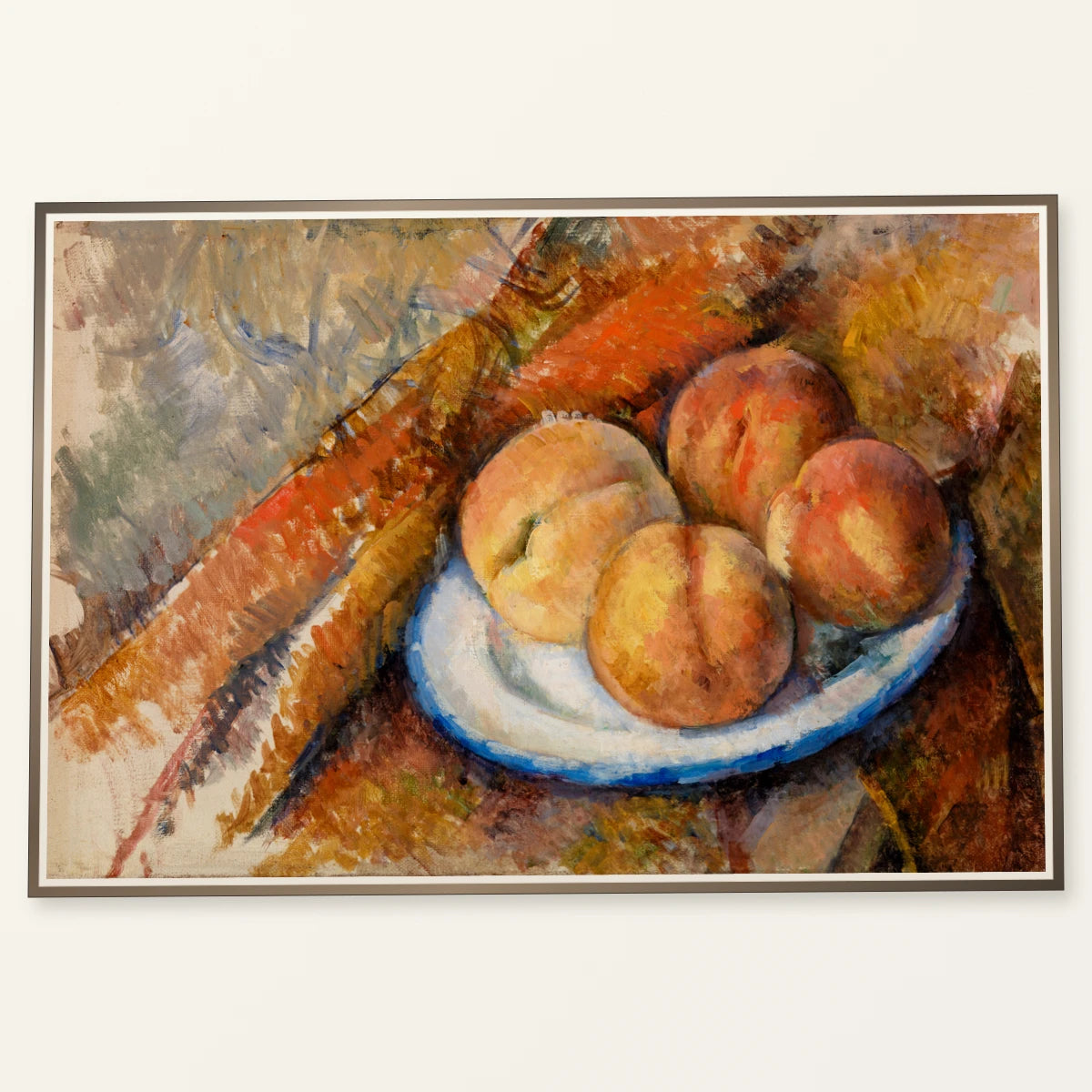 Four Peaches On A Plate (quatre Pêches Sur Une Assiette) (ca.1890–1894) By Paul Cézanne — Neo-Impressionism neo-impressionism print by SaamCrafts