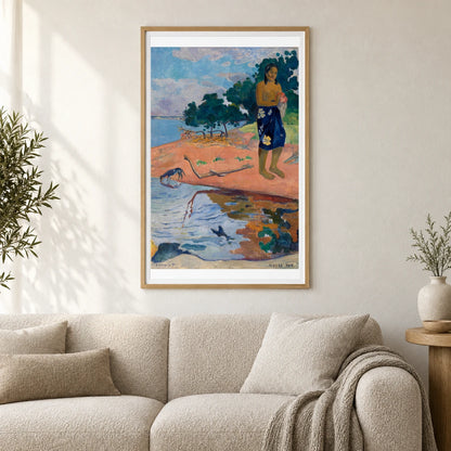 Haere Pape By Paul Gauguin — Neo-Impressionism shown in a styled interior