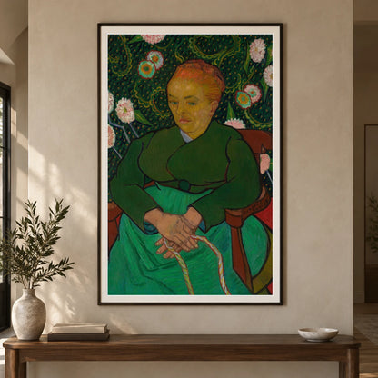 La Berceuse (woman Rocking A Cradle Augustine Alix Pellicot Roulin — Neo-Impressionism shown in a styled interior