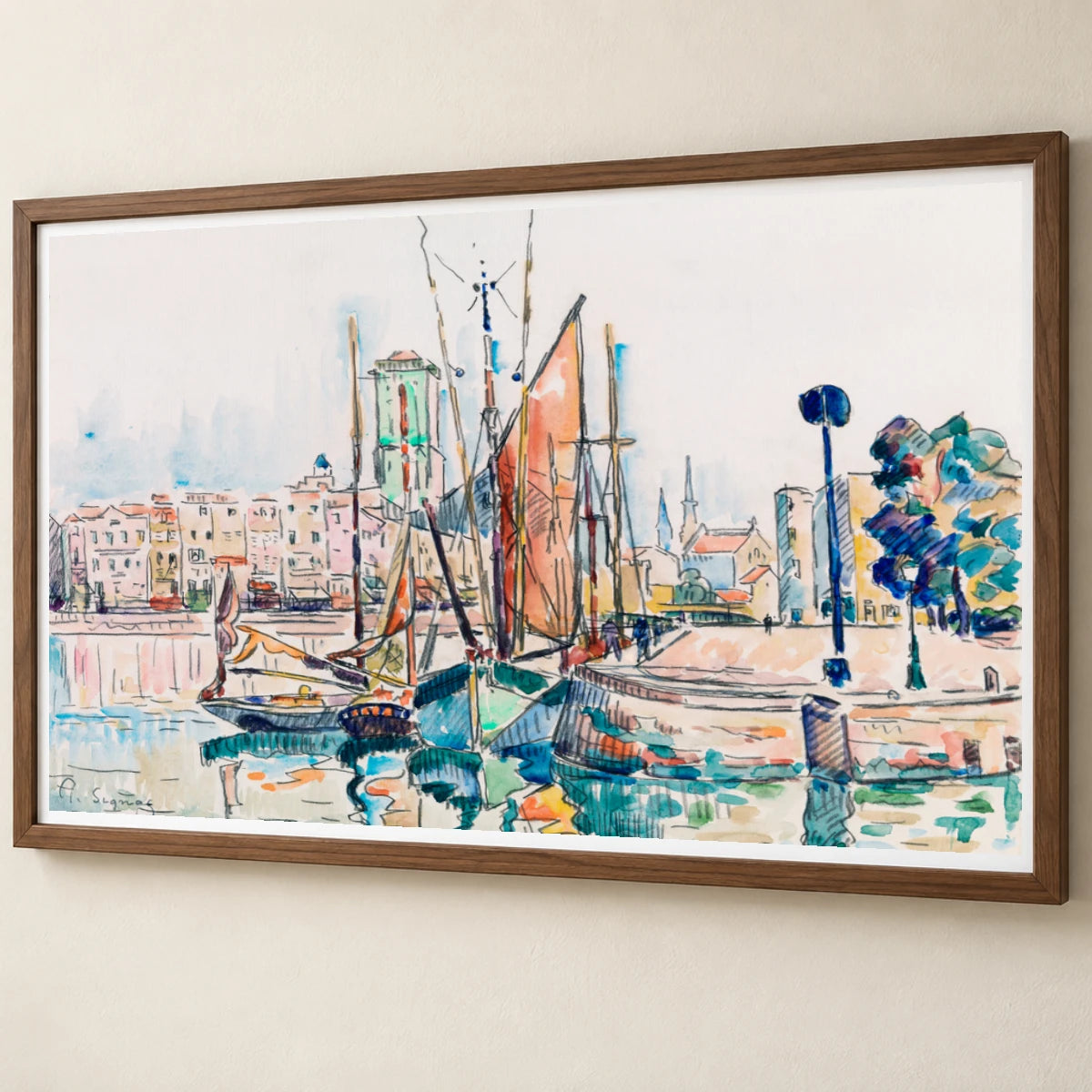 La Rochelle (1911) Paul Signac — Neo-Impressionism neo-impressionism print by SaamCrafts