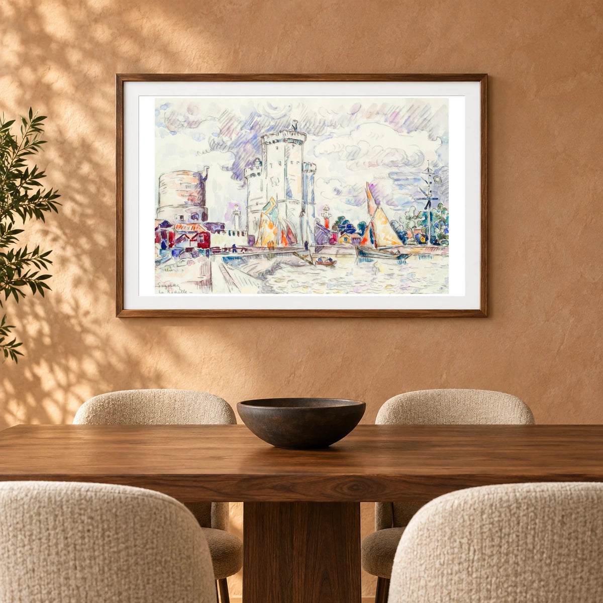 La Rochelle (1920 1928) Paul Signac — Neo-Impressionism shown in a styled interior