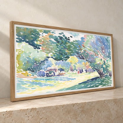 Landscapeca (1904) Henri Edmond Cross — Neo-Impressionism neo-impressionism print by SaamCrafts