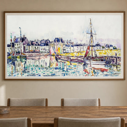 Le Croisic (1928) Paul Signac — Neo-Impressionism shown in a styled interior