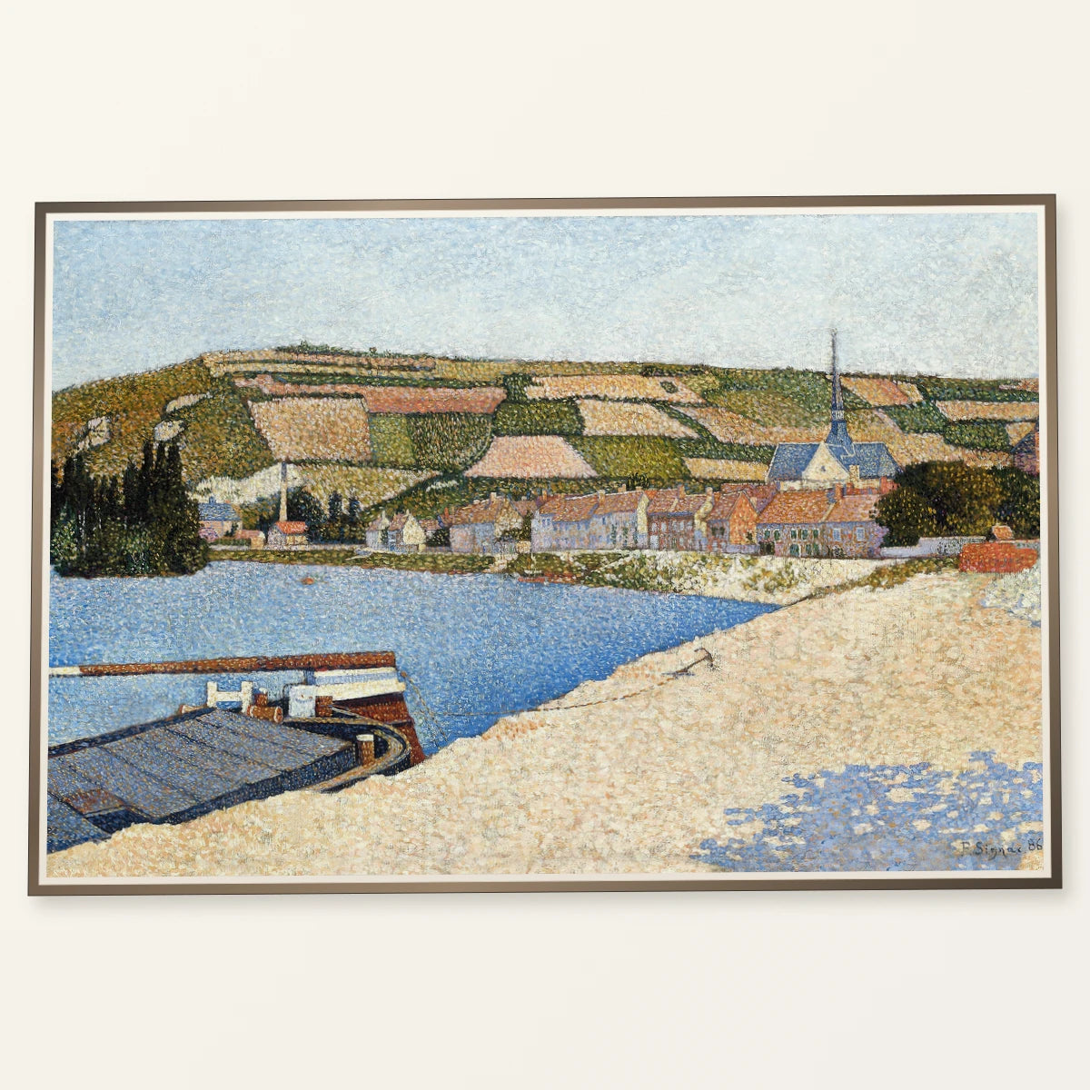 Les Andelys, Côte D’aval (1886) Paul Signac — Neo-Impressionism neo-impressionism print by SaamCrafts