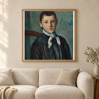 Louis Guillaume (ca. 1879–1890) By Paul Cézanne — Neo-Impressionism shown in a styled interior