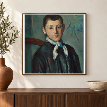 Louis Guillaume (ca. 1879–1890) By Paul Cézanne — Neo-Impressionism shown in a styled interior