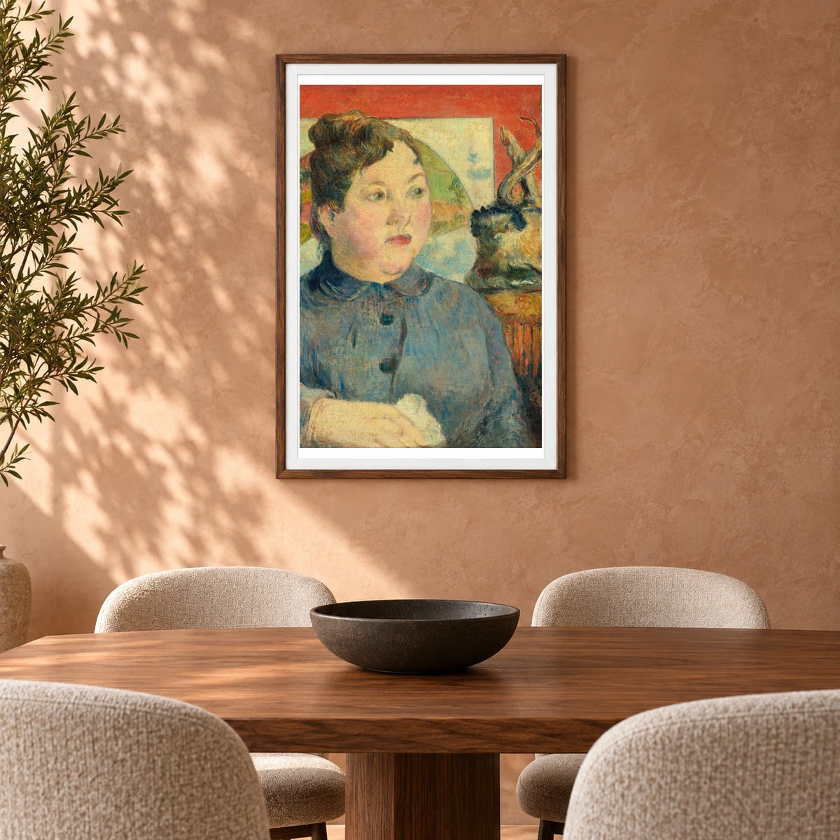 Madame Alexandre Kohler (ca. 1887–1888) By Paul Gauguin — Neo-Impressionism shown in a styled interior