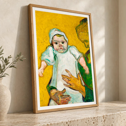 Madame Roulin And Her Baby (1888) By Vincent Van Gogh — Neo-Impressionism neo-impressionism print by SaamCrafts