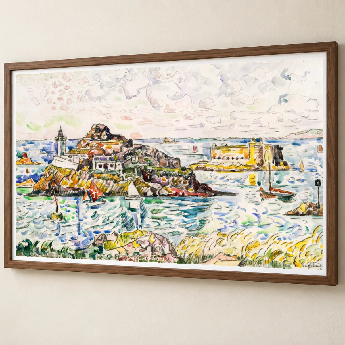 Morlaix, Entrance Of The River (1927) Paul Signac — Neo-Impressionism neo-impressionism print by SaamCrafts