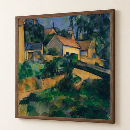Paul Cézanne S La Route Tournante À Montgeroult — Neo-Impressionism neo-impressionism print by SaamCrafts