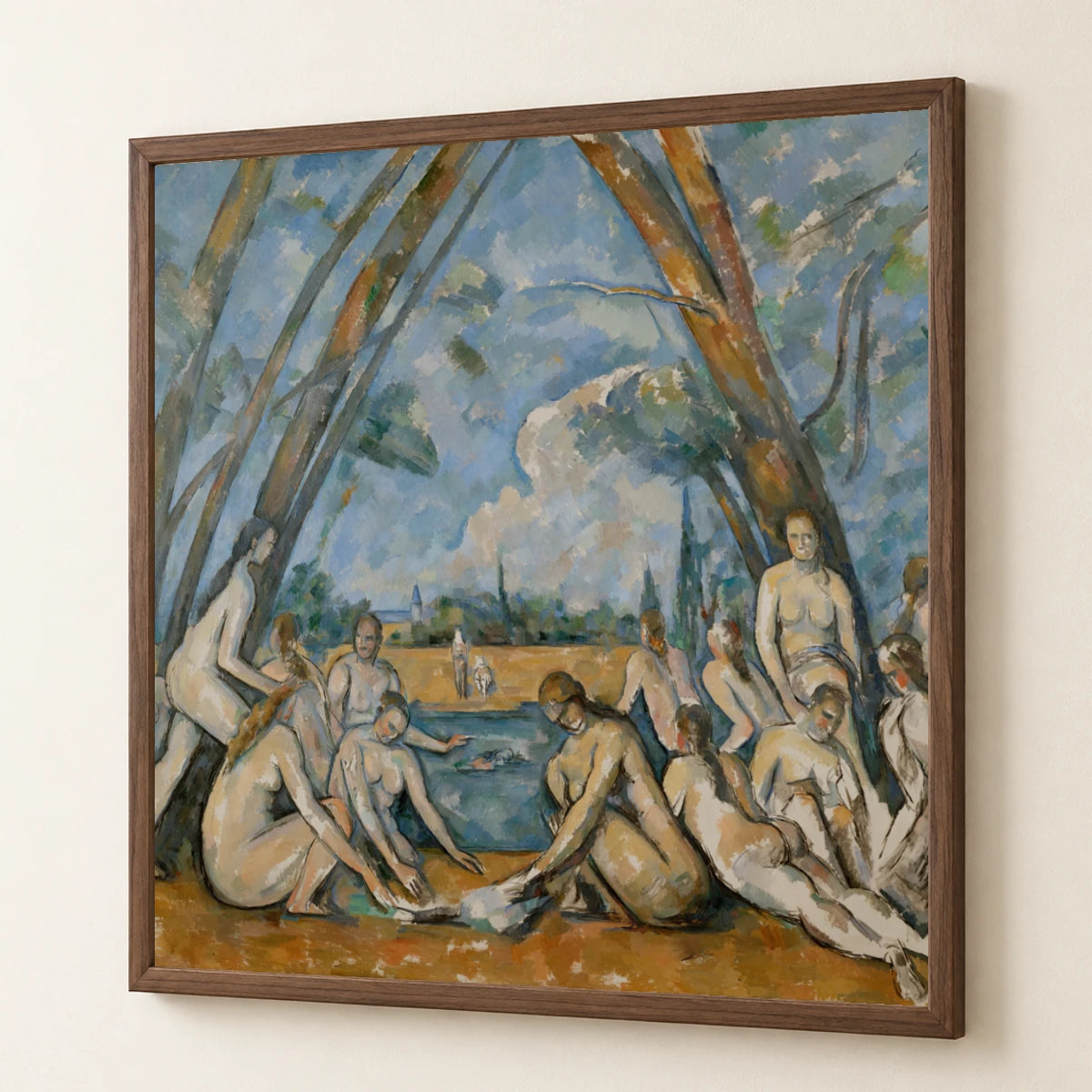 Paul Cézanne S Les Grandes Baigneuses (1906) — Neo-Impressionism neo-impressionism print by SaamCrafts