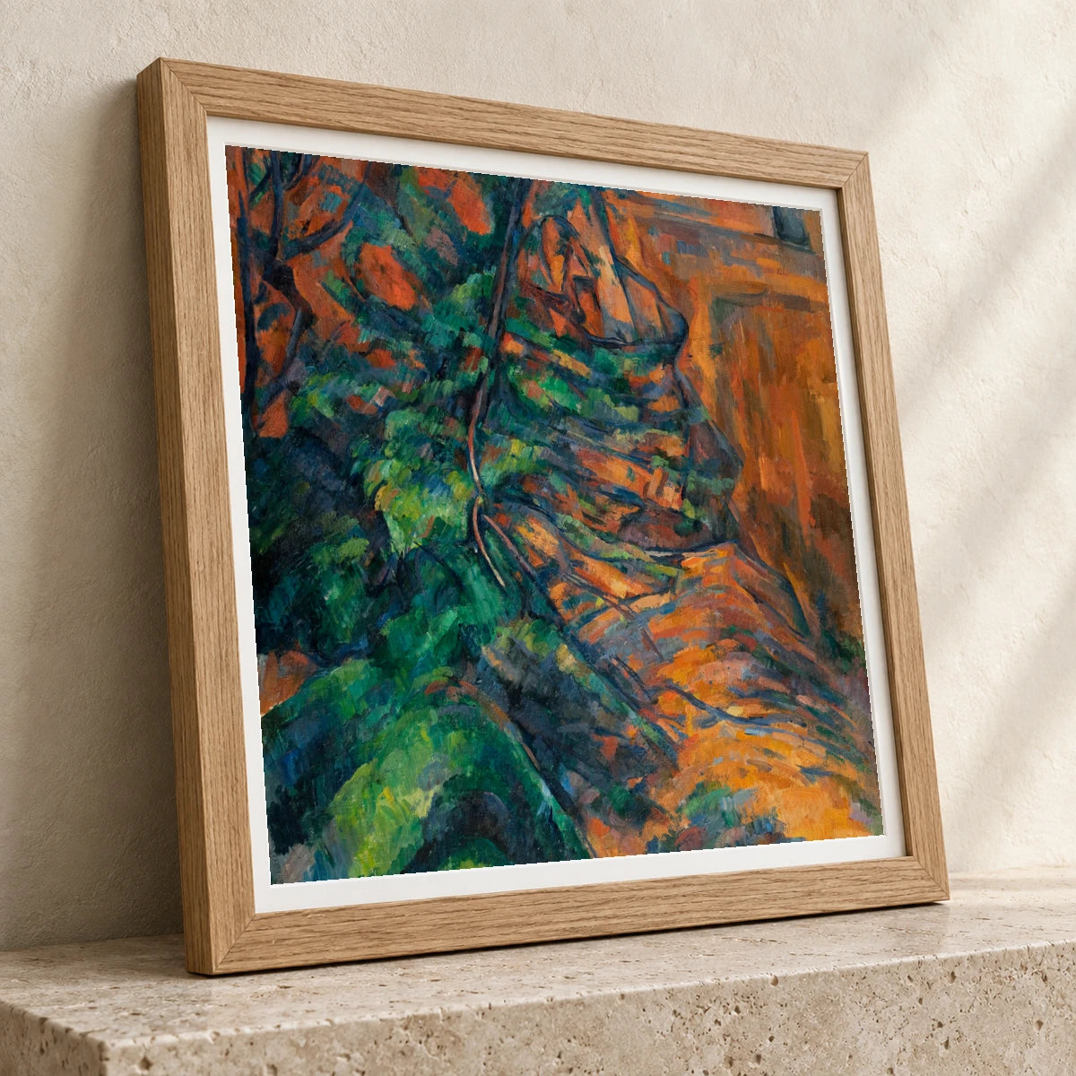 Paul Cézanne S Rocks And Branches — Neo-Impressionism neo-impressionism print by SaamCrafts