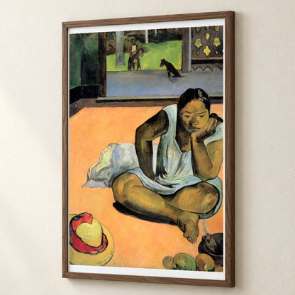 Paul Gauguin S Brooding Woman — Neo-Impressionism neo-impressionism print by SaamCrafts