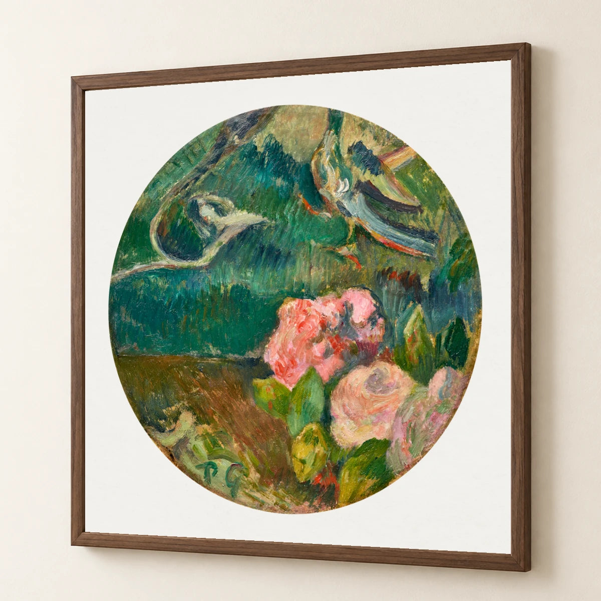 Paul Gauguin S Flowers And Bird — Neo-Impressionism neo-impressionism print by SaamCrafts