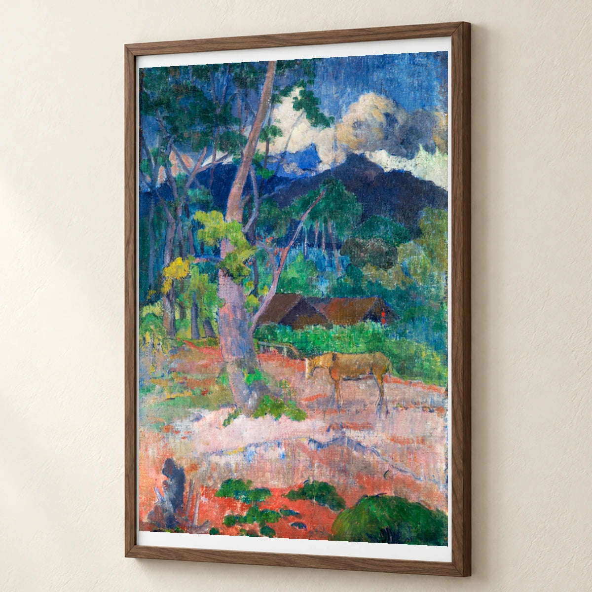 Paul Gauguin S Landscape With A Horse — Neo-Impressionism neo-impressionism print by SaamCrafts
