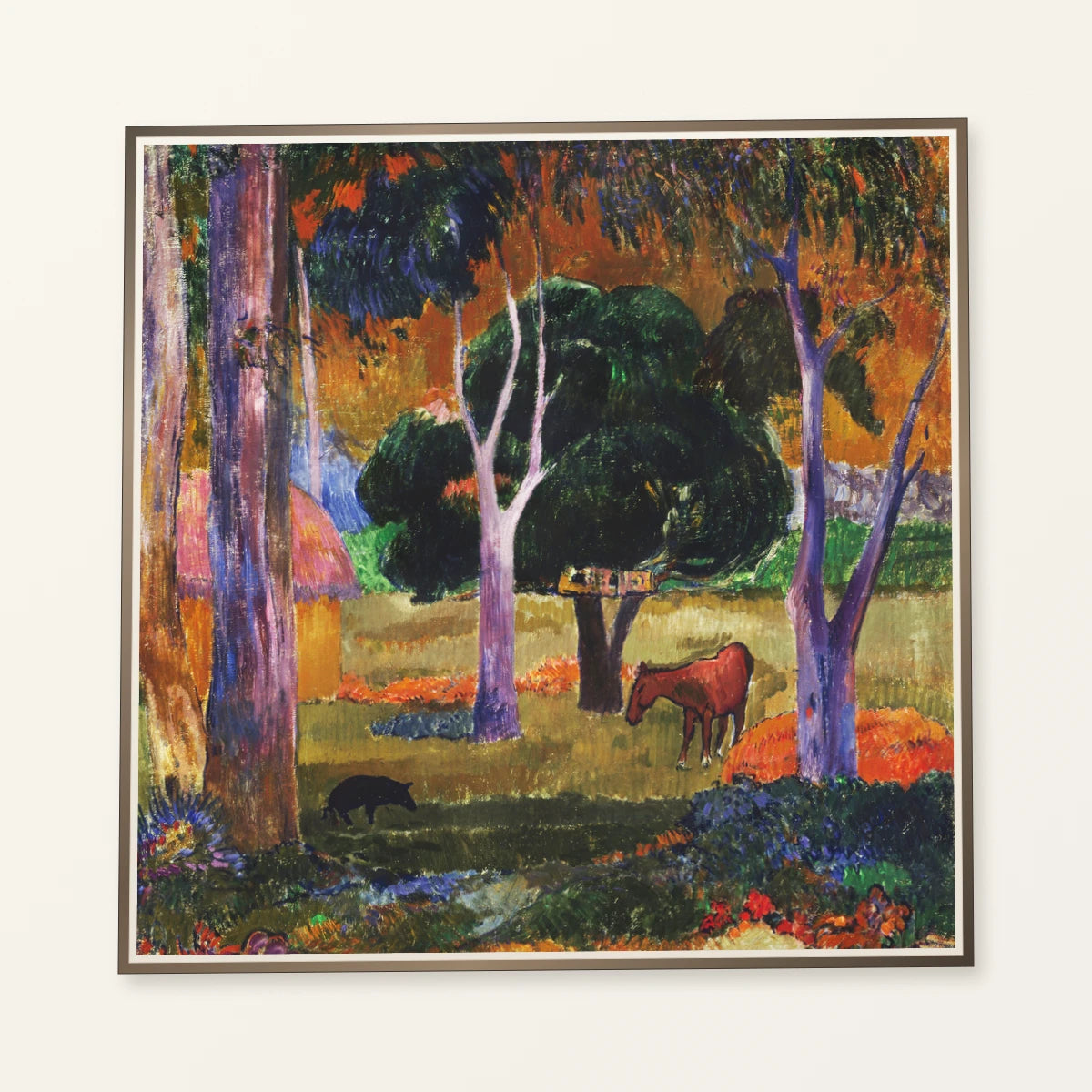 Paul Gauguin S Landscape With A Pig And A Horse (1903) — Neo-Impressionism neo-impressionism print by SaamCrafts