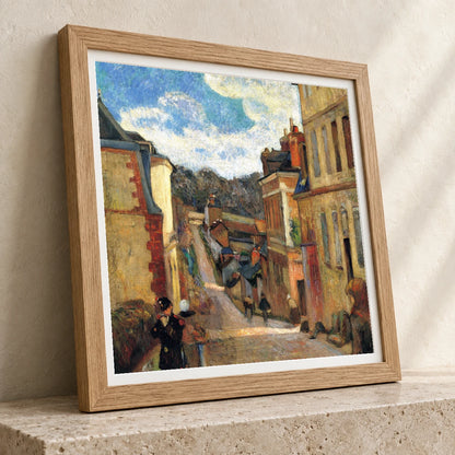 Paul Gauguin S Rue Jouvenet In Rouen — Neo-Impressionism neo-impressionism print by SaamCrafts