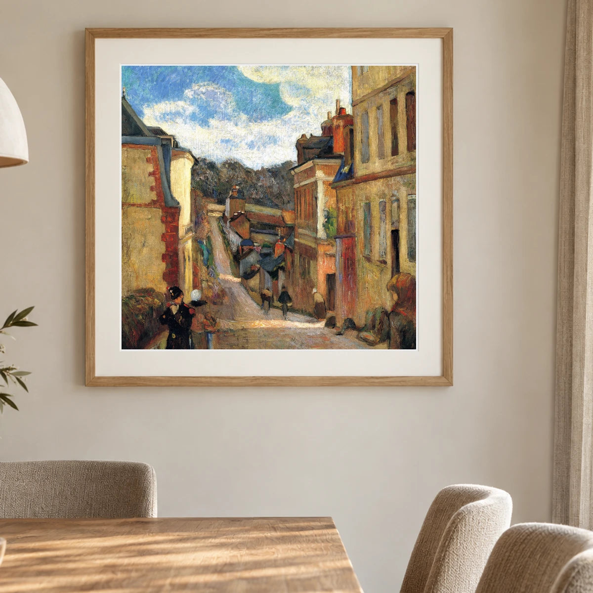Paul Gauguin S Rue Jouvenet In Rouen — Neo-Impressionism shown in a styled interior