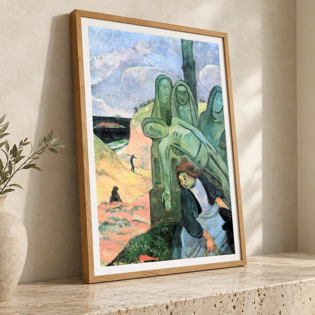 Paul Gauguin S The Green Christ — Neo-Impressionism neo-impressionism print by SaamCrafts