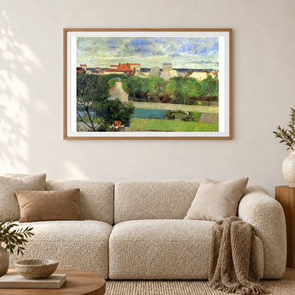 Paul Gauguin S The Market Gardens Of Vaugirard — Neo-Impressionism shown in a styled interior