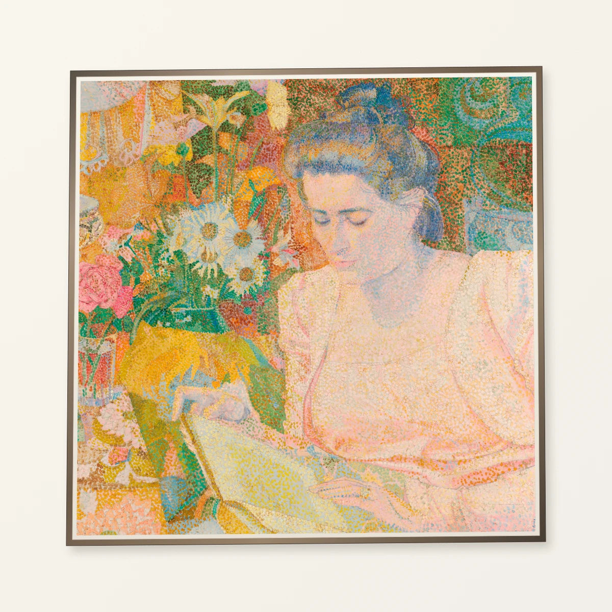 Portrait Of Mrs Marie Jeannette De Lange (1900) By Jan Toorop — Neo-Impressionism neo-impressionism print by SaamCrafts