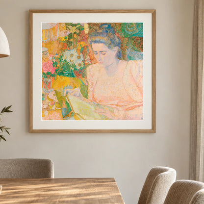 Portrait Of Mrs Marie Jeannette De Lange (1900) By Jan Toorop — Neo-Impressionism shown in a styled interior