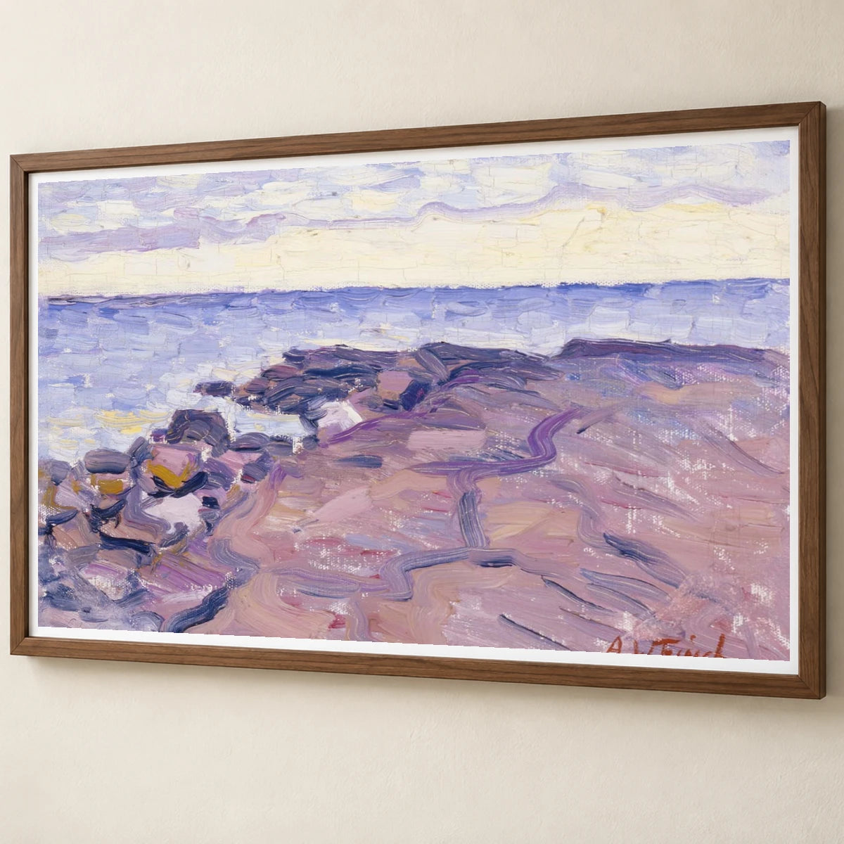Rantakallioita, 1905, By Alfred William Finch — Neo-Impressionism neo-impressionism print by SaamCrafts